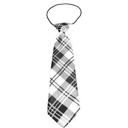 UNCONDITIONAL LOVE Big Dog Neck Tie Plaid White UN764895